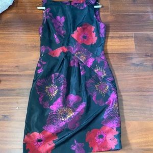 Colorful flowery spring dress